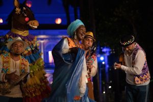 Lia de Itamaracá nas gravações do Baile do Menino Deus - Créditos: Morgana Narjara